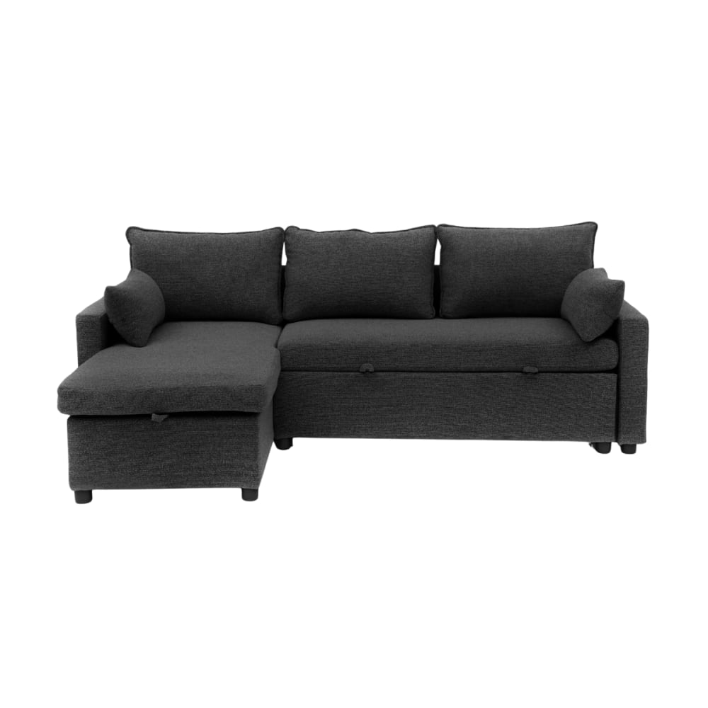 wohnli-moebel-suche-M26142219 Wohnli Möbelsuche - 3-Sitzer-Schlafsofa aus Stoff mit Chaiselongue L219 cm -
