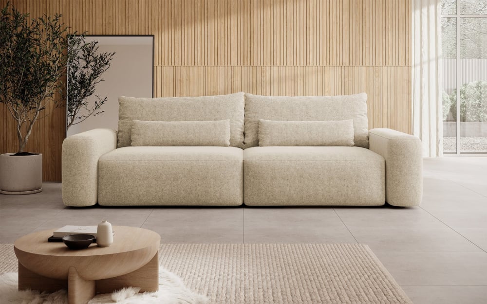 beiger Chenille-Stoff