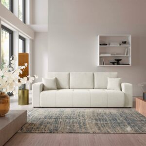 wohnli-moebel-suche-M26146694 Wohnli Möbelsuche - 3-Sitzer-Sofa mit Schlaffunktion Kiefernholz Gebrochenes Weiß