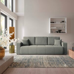 wohnli-moebel-suche-M26149644 Wohnli Möbelsuche - 3-Sitzer-Sofa mit Schlaffunktion Kiefernholz Grau