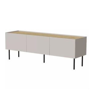 wohnli-moebel-suche-M26150282 Wohnli Möbelsuche - TV-Schrank aus Kaschmir und Holz – 3 Türen – 150 cm