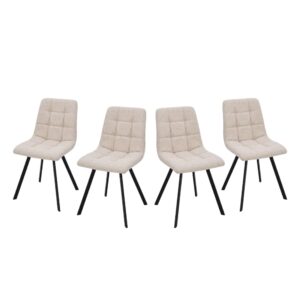 wohnli-moebel-suche-M26151184 Wohnli Möbelsuche - 4er-Set gepolsterte Stühle H86 cm - Beige