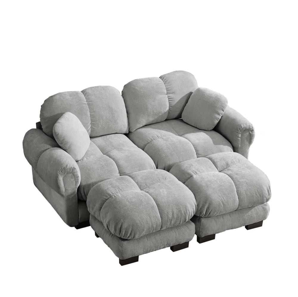 wohnli-moebel-suche-M26151879 Wohnli Möbelsuche - 2-Sitzer-Sofa aus Chenille mit Ottomane