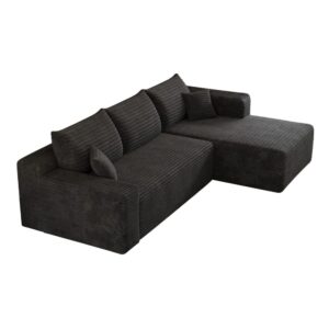 wohnli-moebel-suche-M26151941 Wohnli Möbelsuche - Modulares Ecksofa komprimiert aus Cordstoff mit Chaiselongue