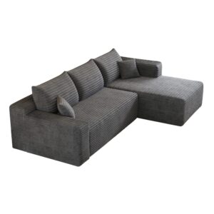wohnli-moebel-suche-M26151949 Wohnli Möbelsuche - Ecksofa aus Cordstoff mit Chaiselongue 241x151x58 cm