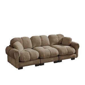wohnli-moebel-suche-M26151953 Wohnli Möbelsuche - 3-Sitzer-Sofa aus Chenille mit Steppdesign und Kissen