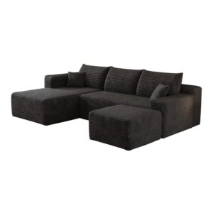 wohnli-moebel-suche-M26151964 Wohnli Möbelsuche - Ecksofa aus Stoff mit Cordbezug und Chaiselongue 241 cm