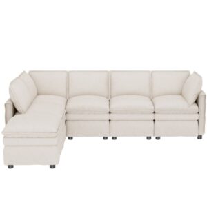 wohnli-moebel-suche-M26151970 Wohnli Möbelsuche - Wohnlandschaft aus Chenille mit Schlaffunktion 344x127x91 cm