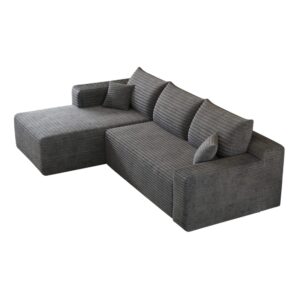 wohnli-moebel-suche-M26151999 Wohnli Möbelsuche - Ecksofa aus Cordstoff mit Chaiselongue 241×151×58 cm
