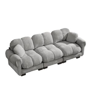wohnli-moebel-suche-M26152011 Wohnli Möbelsuche - 3-Sitzer-Sofa aus Chenille mit Steppdesign