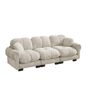 wohnli-moebel-suche-M26152019 Wohnli Möbelsuche - 3-Sitzer Sofa aus Chenille mit Steppdesign