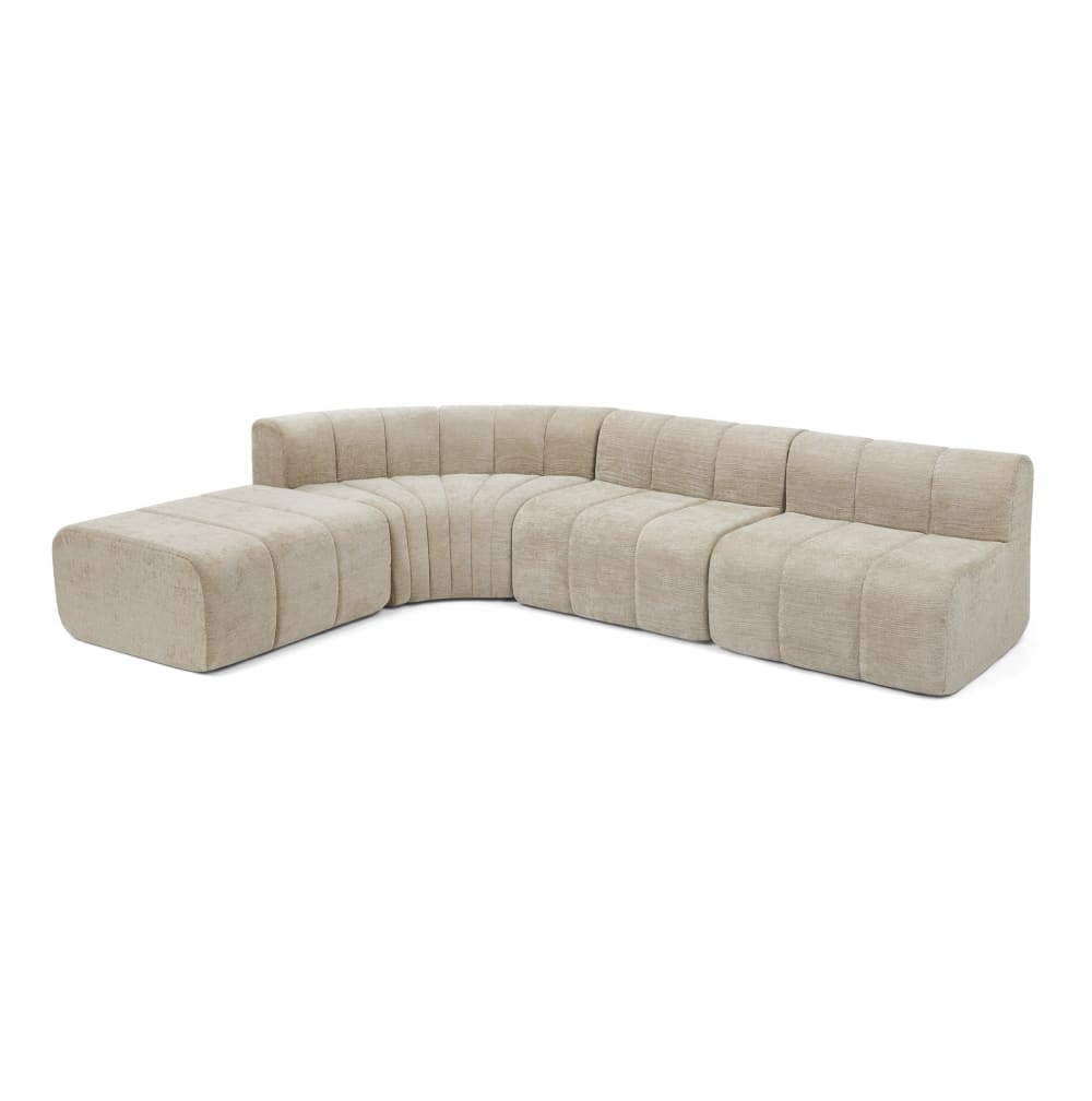 wohnli-moebel-suche-M26152021 Wohnli Möbelsuche - Ecksofa aus Chenille mit modularen Elementen 4-Sitzer