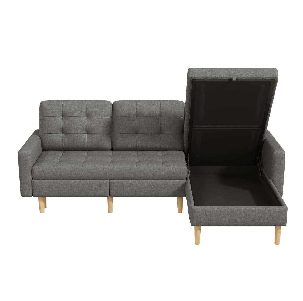 wohnli-moebel-suche-M26152029 Wohnli Möbelsuche - Ecksofa aus Vliesstoff mit Stauraum 212x130x86 cm