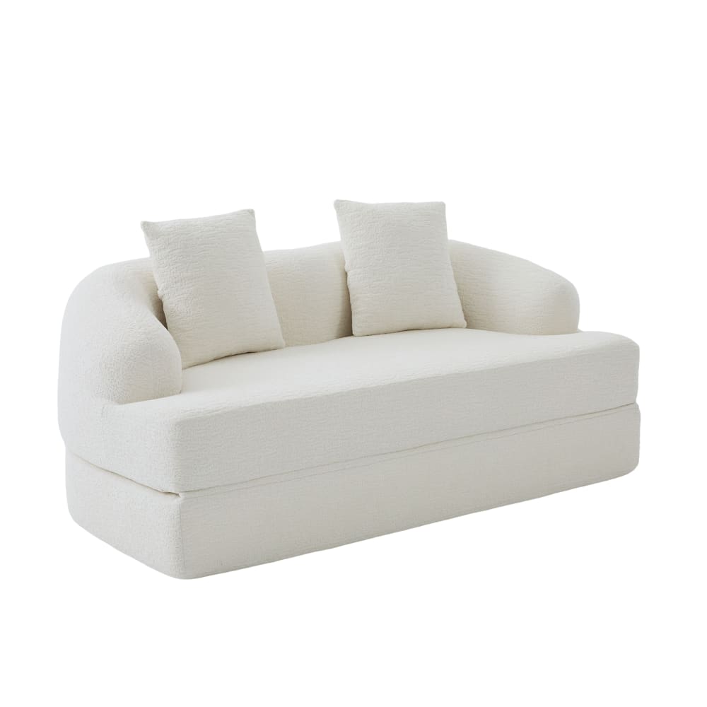 Wohnli Möbelsuche - Schlafsofa aus Chenille mit Klappfunktion 157x84x65 cm