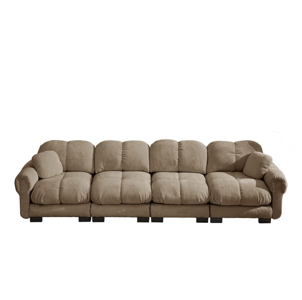 Wohnli Möbelsuche - Modulares Sofa aus Chenille mit Steppdesign