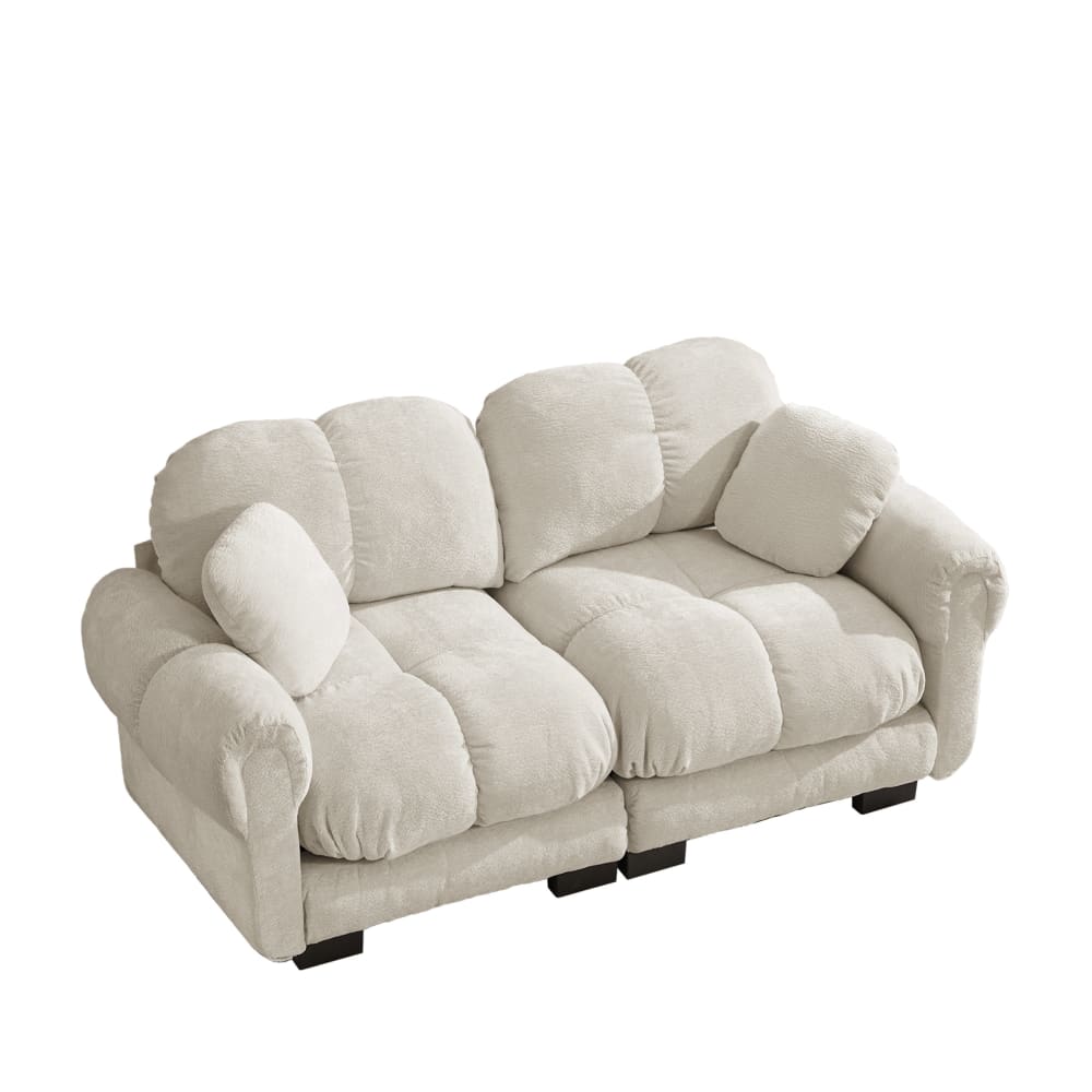wohnli-moebel-suche-M26152149 Wohnli Möbelsuche - 2-Sitzer-Sofa aus Chenille mit Steppnähten