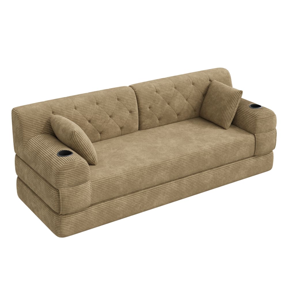wohnli-moebel-suche-M26152174 Wohnli Möbelsuche - Schlafsofa aus Cord mit hoher Rückenlehne 208x80x81 cm