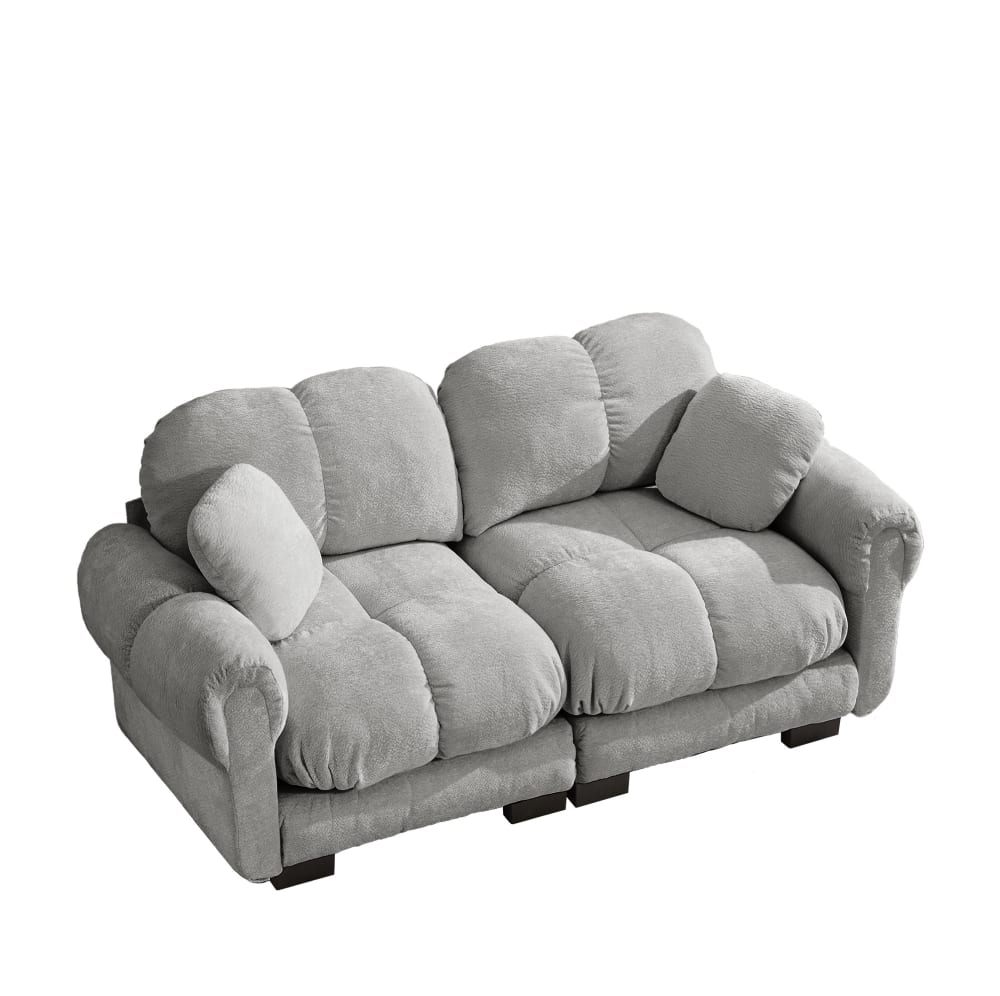 wohnli-moebel-suche-M26152184 Wohnli Möbelsuche - 2-Sitzer Sofa aus Chenille mit Steppnähten und Modulsystem