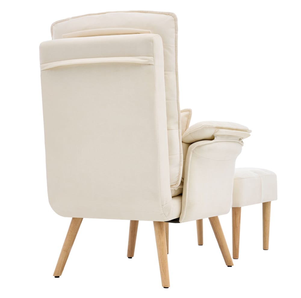 wohnli-moebel-suche-M26152186 Wohnli Möbelsuche - Relaxsessel aus Leinen mit Hocker 85x78