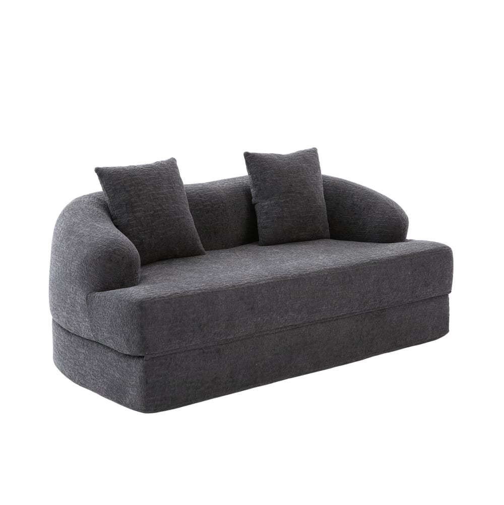 Wohnli Möbelsuche - Schlafsofa aus Chenille mit Klappbett 157x84x65 cm