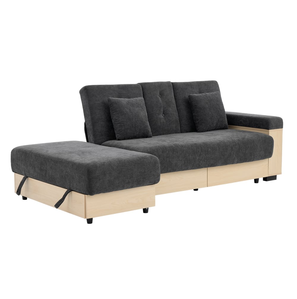 wohnli-moebel-suche-M26152217 Wohnli Möbelsuche - Schlafsofa aus Chenille mit Stauraum 217x110x90 cm