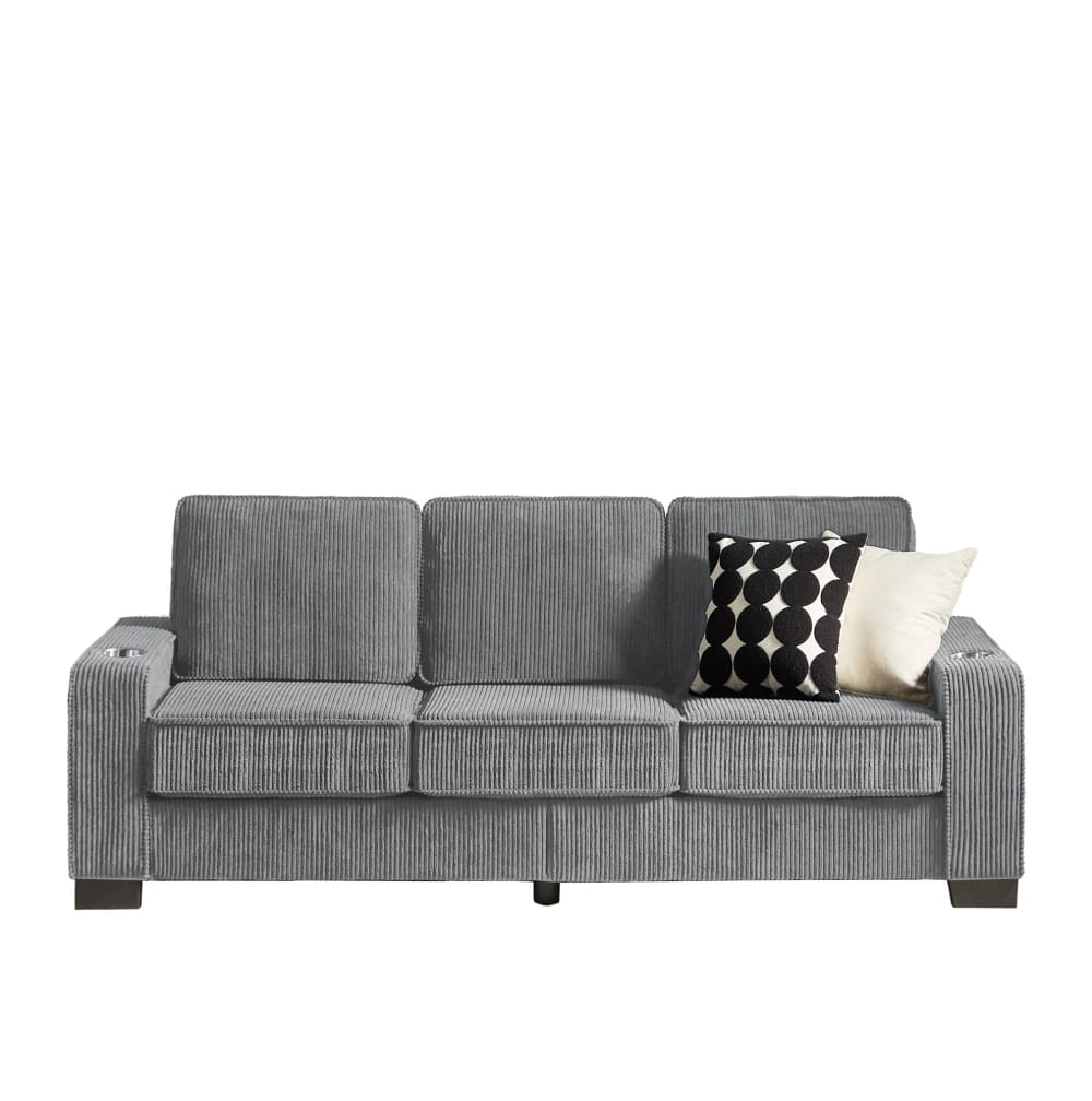 wohnli-moebel-suche-M26152224 Wohnli Möbelsuche - 3-Sitzer Sofa aus Cord mit Getränkehaltern 206 cm