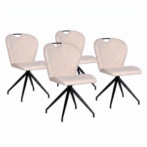 wohnli-moebel-suche-M26152558 Wohnli Möbelsuche - 4er-Set beigefarbene Drehstühle für das Esszimmer