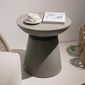 wohnli-moebel-suche-M26152614-1 Beistelltisch aus Beton 51 x 51 x 51 cm 51x51x51cm Beton Grau ELEMENTI Möbel Wohnzimmermöbel Couchtische