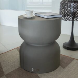 wohnli-moebel-suche-M26152632-1 Beistelltisch aus Beton 45 x 45 x 51 cm 45x51x45cm Beton Grau ELEMENTI Möbel Wohnzimmermöbel Couchtische