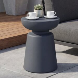 Beistelltisch aus Beton  35 x 35 x 47 cm 35x47x35cm Beton Schwarz ELEMENTI Möbel Wohnzimmermöbel Couchtische