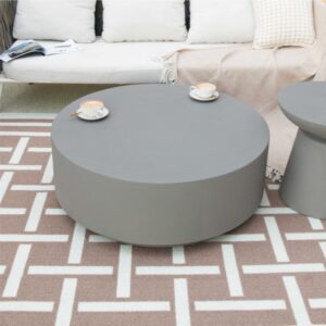 wohnli-moebel-suche-M26152646-1 Couchtisch aus Beton 101 x 101 x 36 cm 101x36x101cm Beton Grau ELEMENTI Möbel Wohnzimmermöbel Couchtische