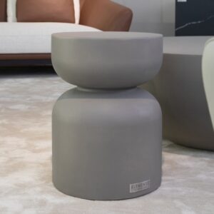 Beistelltisch aus Beton  35 x 35 x 47 cm 35x47x35cm Beton Grau ELEMENTI Möbel Wohnzimmermöbel Couchtische