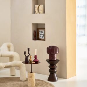 Beistelltisch aus Holz braun Ø 30 * 43 cm 35x43x30cm Holz Braun Urban Nature Culture Möbel Wohnzimmermöbel Couchtische