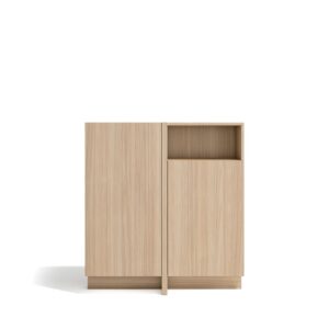 wohnli-moebel-suche-M26154249 Wohnli Möbelsuche - Anrichte mit 2 Türen & 1 Fach in Walnussoptik hell 94x87 cm