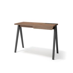 wohnli-moebel-suche-M26154272 Wohnli Möbelsuche - Schreibtisch 1 Schublade Walnuss Beine Buche Graphit 75x107x47 cm