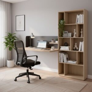Höhenverstellbarer Schreibtischstuhl aus schwarzem Stoff 63x96x49cm PES - Polyester Schwarz Hispanohogar Möbel Büromöbel Bürostühle