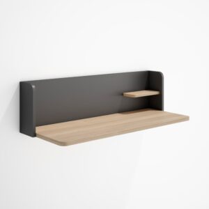 wohnli-moebel-suche-M26154318 Wohnli Möbelsuche - Wandschreibtisch Walnuss Hell und Graphit 25x90x35 cm