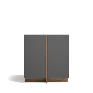 wohnli-moebel-suche-M26154560 Wohnli Möbelsuche - Anrichte mit 2 Türen in Walnuss- und Graphitoptik 94x87 cm