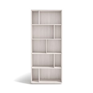 Wohnli Möbelsuche - Bücherregal aus Melamin in Weiß 191x80x32 cm