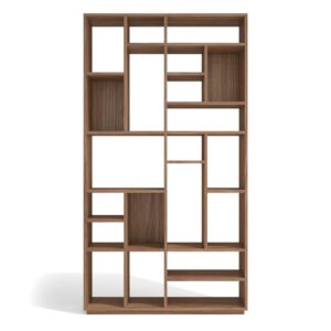 wohnli-moebel-suche-M26154620 Wohnli Möbelsuche - Asymmetrisches Regal mit 21 Fächern in Walnussoptik