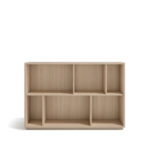 wohnli-moebel-suche-M26154631 Wohnli Möbelsuche - Bücherregal aus Melamin in Hell-Nussbaum 80x119x32 cm