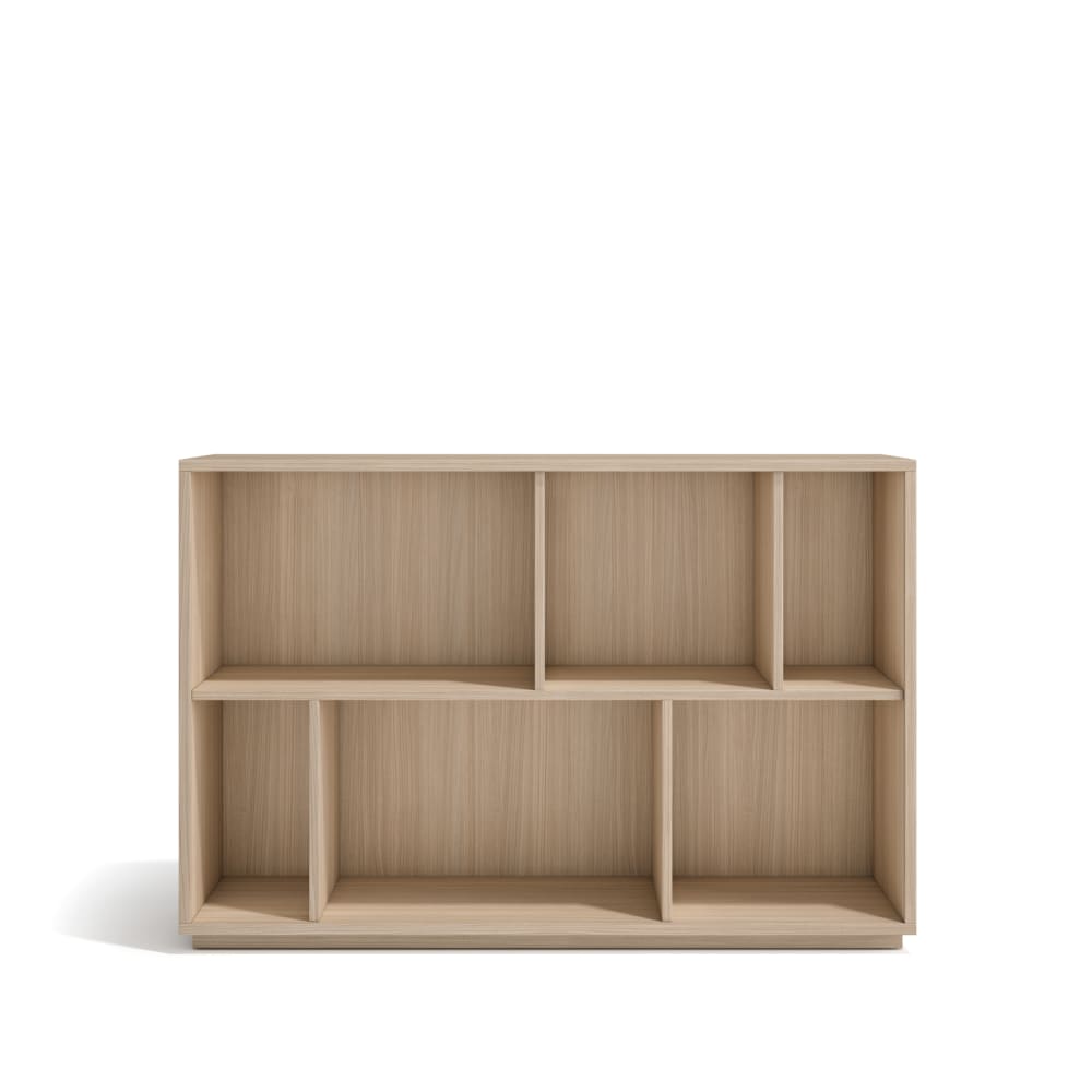 wohnli-moebel-suche-M26154631 Wohnli Möbelsuche - Bücherregal aus Melamin in Hell-Nussbaum 80x119x32 cm
