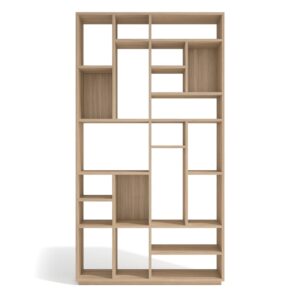 wohnli-moebel-suche-M26154638 Wohnli Möbelsuche - Asymmetrisches Regal mit 21 Fächern in Walnussoptik hell