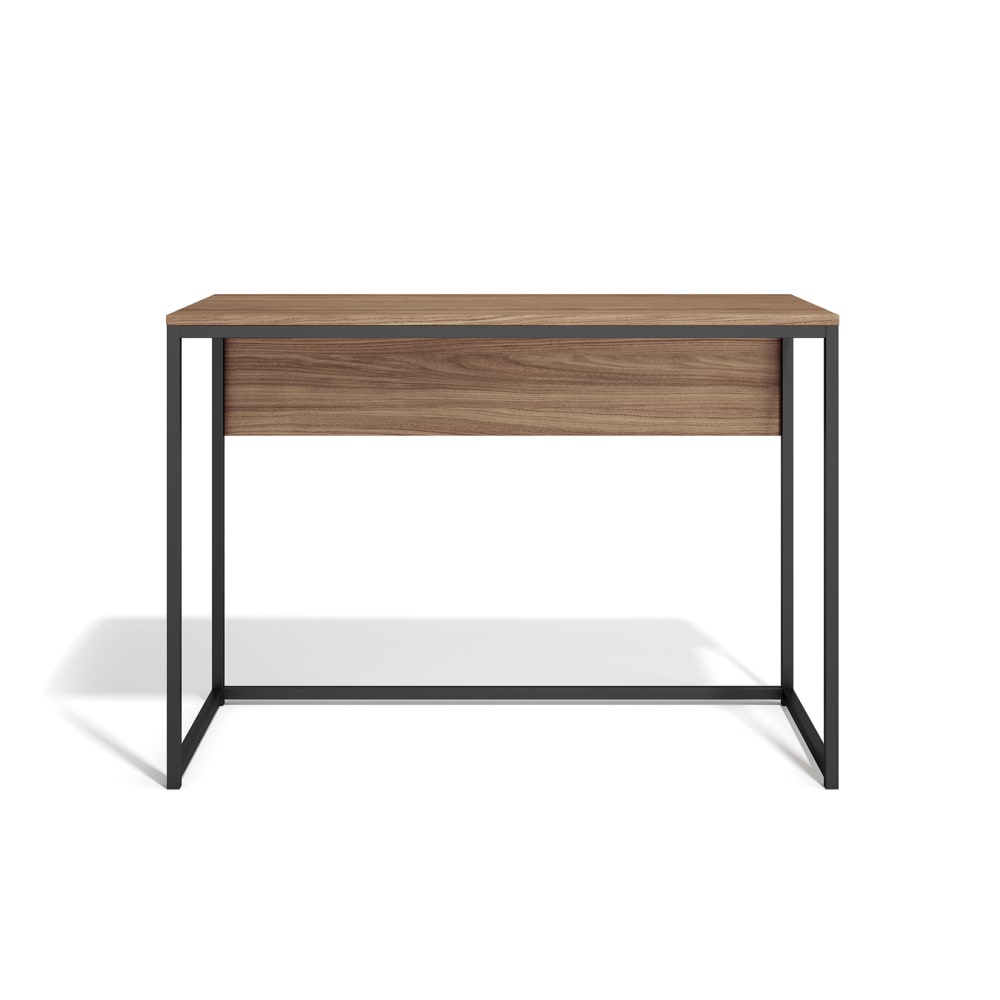 wohnli-moebel-suche-M26154652 Wohnli Möbelsuche - Schreibtisch aus Stahl Optik Nussbaum-Maserung 75x105x52 cm