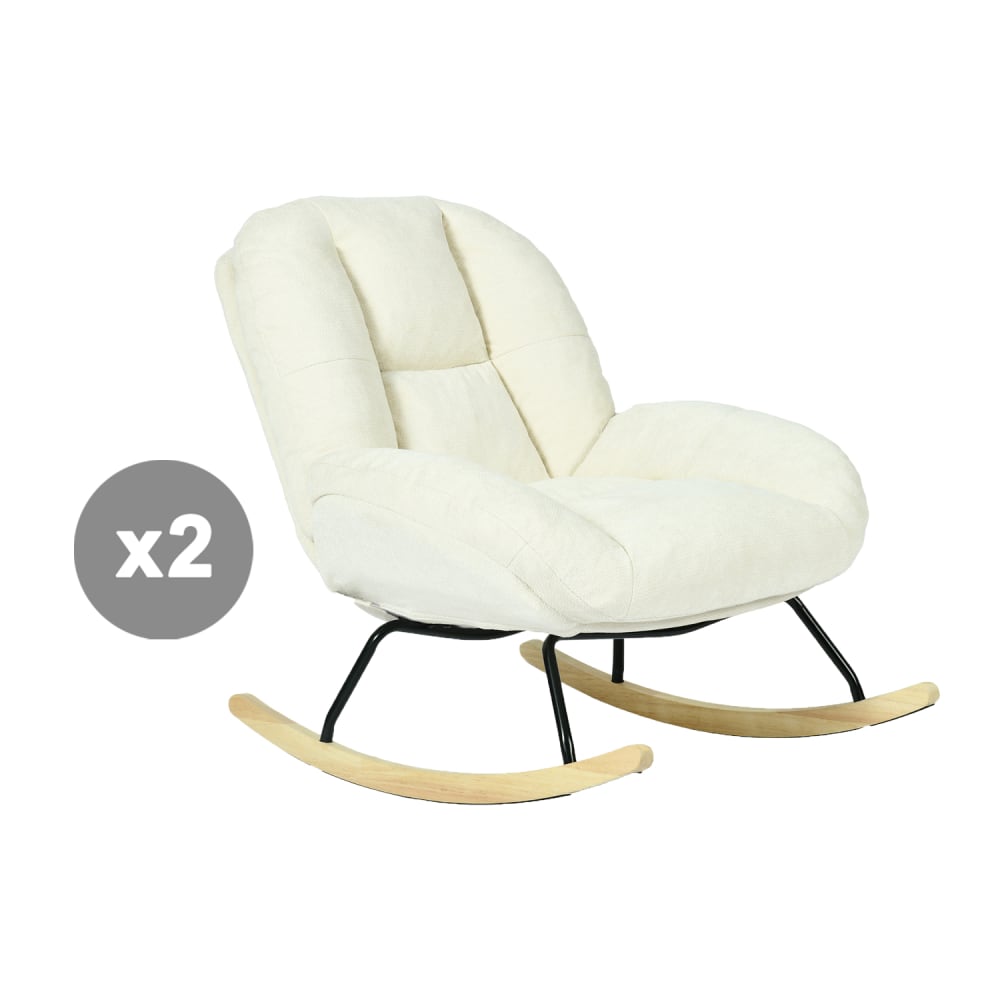 wohnli-moebel-suche-M26154808 Wohnli Möbelsuche - Set mit 2 skandinavischen Schaukelstühlen aus Chenille