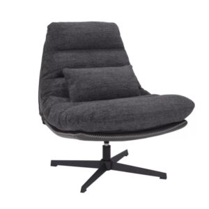 wohnli-moebel-suche-M26154917 Wohnli Möbelsuche - Drehsessel aus Kunstleder und dunkelgrauem Stoff