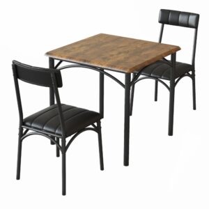 wohnli-moebel-suche-M26155055 Wohnli Möbelsuche - Esszimmer-Set Stahl Holzfaserplatte Esstisch 2 Stühle