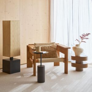 Beistelltisch aus Holz braun Ø 28 * 55 cm 28x55x28cm Holz Braun Urban Nature Culture Möbel Wohnzimmermöbel Couchtische