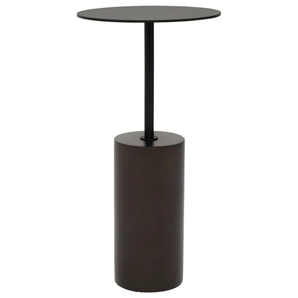 Wohnli Möbelsuche - Beistelltisch aus Holz braun Ø 28 * 55 cm