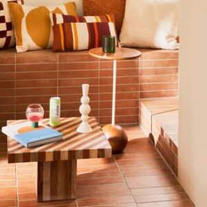 Beistelltisch aus Mangoholz braun Ø 33 * 60 cm 33x60x33cm Holz Braun Urban Nature Culture Möbel Wohnzimmermöbel Couchtische